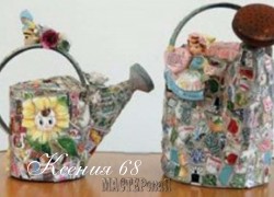 Ксения 68 - Садовая лейка с мозаикой Ксения 68 - Садовая лейка с мозаикой