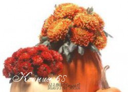 Ксения 68 - Ваза из тыквы. Осенняя флористика