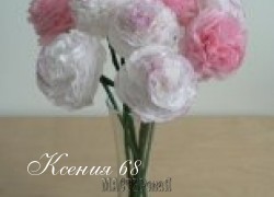 Ксения 68 - Цветы из кальки. Легко и просто!