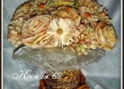 Ксения 68 - Цветы из листьев кукурузы. Мастер класс