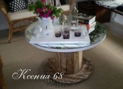 Ксения 68 - Мебель из деревянной катушки для кабеля