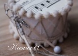 Ксения 68 - Винтажные барабанчики из бобинок от бумажных полотенец. Мастер класс