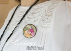 Ксения 68 - Винтажная брошь своими руками
