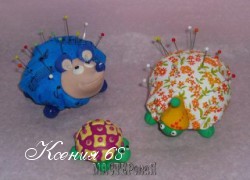 Ксения 68 - Игольницы: ёжик, черепаха и улитка. МК