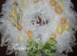 Ксения 68 - Нежные Пасхальные венки из перьев и ватных дисков и еще много идей