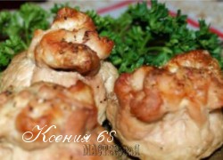 Ксения 68 - Мешочки из свинины с сыром и грибами