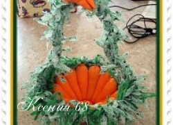 Ксения 68 - Корзиночка к Пасхе из... морковок. Фото мастер класс
