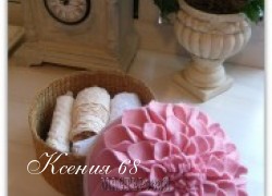 Ксения 68 - Цветок из фетра для украшения плетеной шкатулки. МК