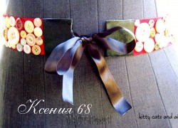 Ксения 68 - Стильный пояс с пуговицами. МК