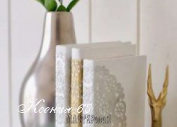 Ксения 68 - Украшаем книгу... салфетками