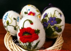 Ксения 68 - Яйца к Пасхе из шерсти