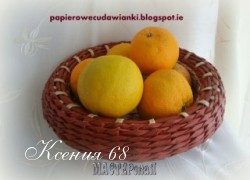 Ксения 68 - Корзина для фруктов (газетная лоза)