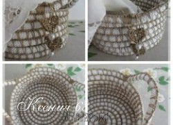 Ксения 68 - Корзинка из бельевой веревки