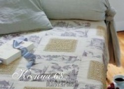 Ксения 68 - Квадраты крючком для украшения покрывала. Схема