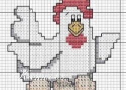 Ксения 68 - Курочки. Вышивка крестом.Схемы