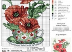 Ксения 68 - Цветы. Вышивка крестом. Схемы