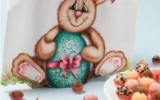 Ксения 68 - Пасхальный кролик. Роспись полотенца