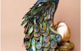 Ксения 68 - Потрясающий павлин из бумаги, перьев и газетных трубочек