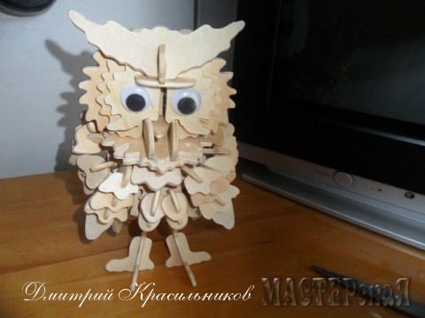 Сова собрана из набора.