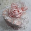 Ксения 68 - Нежная шкатулка в форме сердца, украшенная атласной розой и кружевами.МК