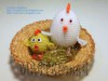 Ксения 68 - Курочка и цыпленок из бисера