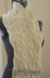 Ксения 68 - Красивый шарф с косами.Вязание спицами.Схема